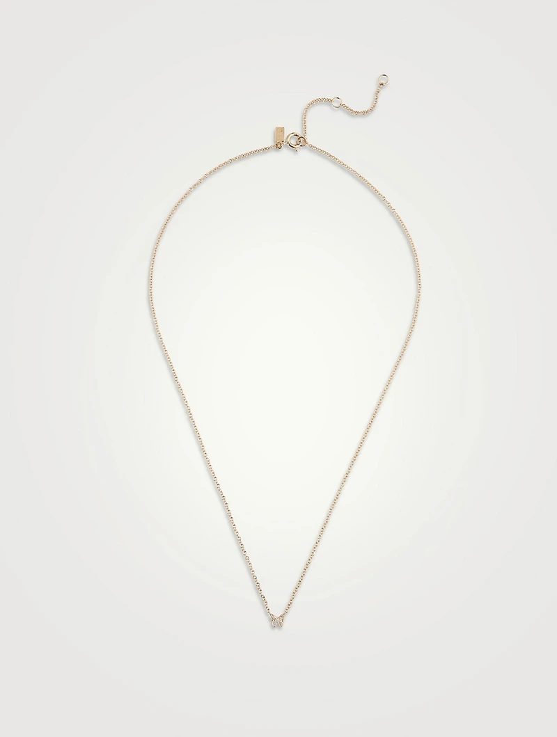 14K Gold Baby Butterfly Necklace With Diamonds
