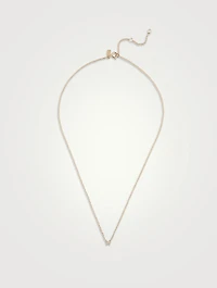 14K Gold Baby Butterfly Necklace With Diamonds