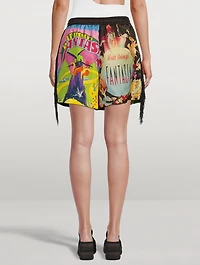 Stella McCartney x Disney Silk Twill Shorts Fantasia Poster Print