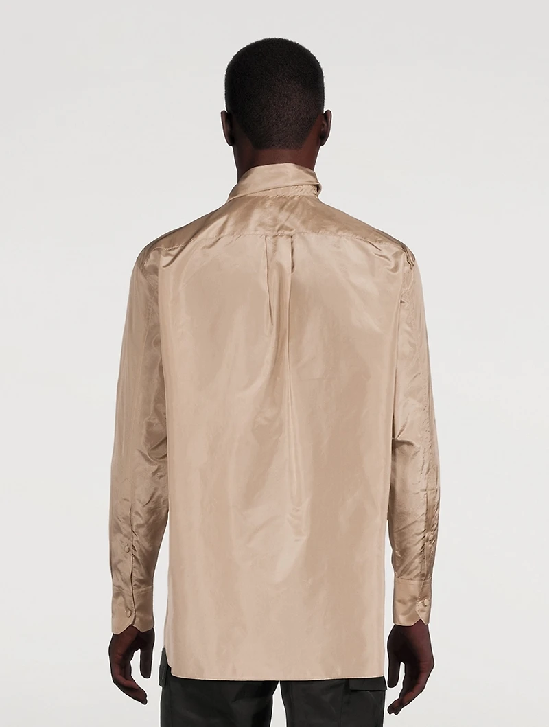 Washed Silk Taffeta Shirt