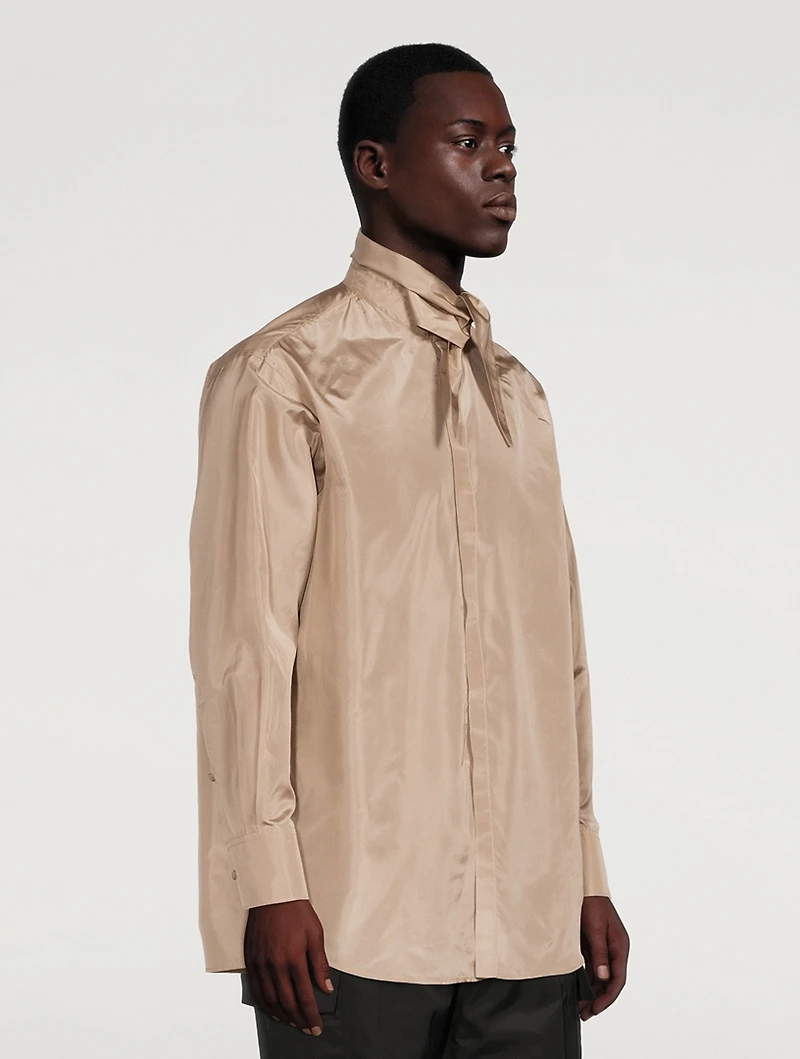 Washed Silk Taffeta Shirt