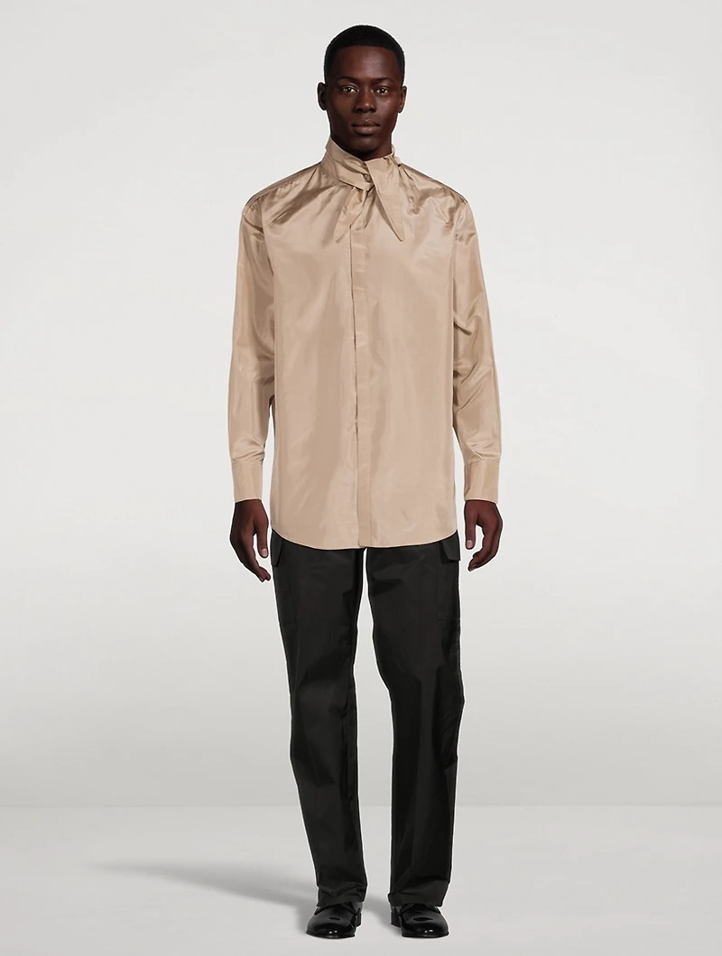 Washed Silk Taffeta Shirt