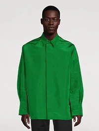 Silk Faille Oversized Shirt