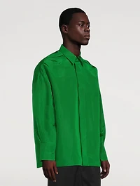 Silk Faille Oversized Shirt