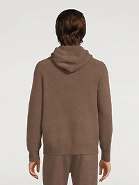 Wool And Cashmere Two-Tone Hoodie