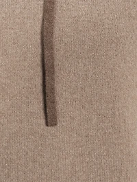 Wool And Cashmere Two-Tone Hoodie