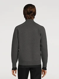 Wool And Cashmere Zipper Jacket