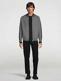 Wool And Cashmere Zipper Jacket