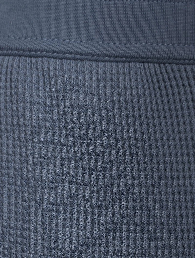 Cotton Waffle-Knit Jogger Pants
