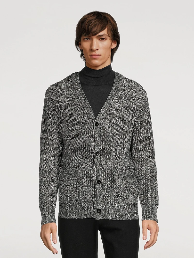 Ribbed Cotton Cardigan