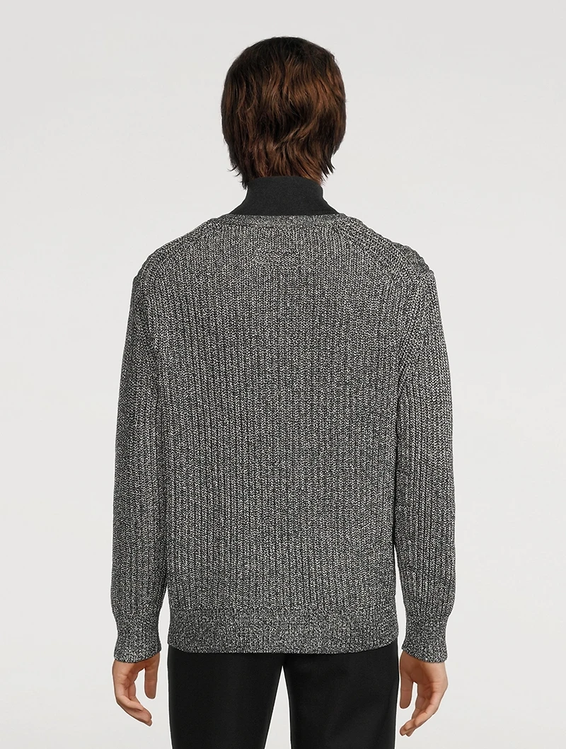 Ribbed Cotton Cardigan
