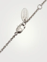 Hermine Bas Relief Pendant Necklace With Swarovski Crystals