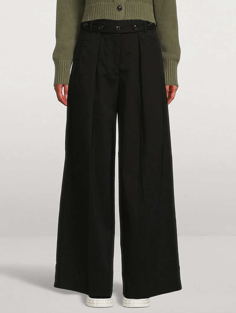 Belted Wide-Leg Trousers