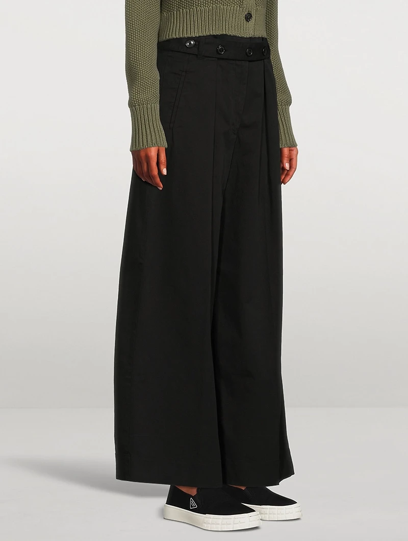 Belted Wide-Leg Trousers