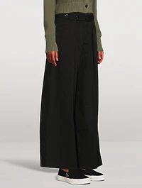 Belted Wide-Leg Trousers