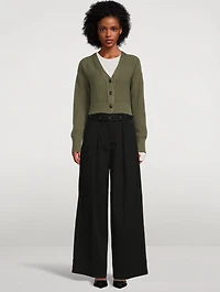 Belted Wide-Leg Trousers