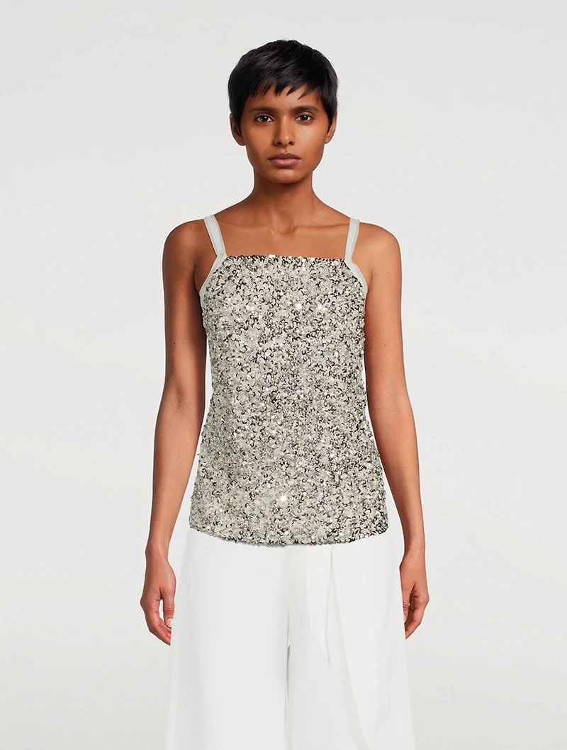 Embellished Apron Top