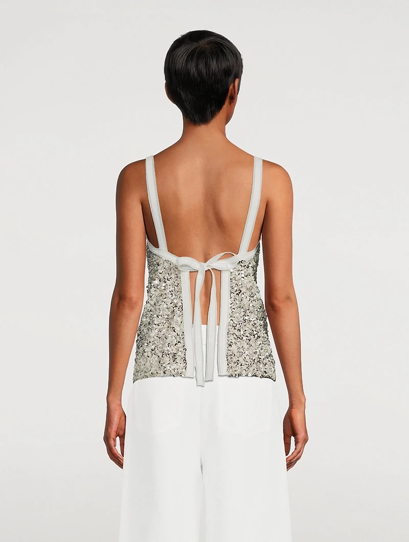 Embellished Apron Top