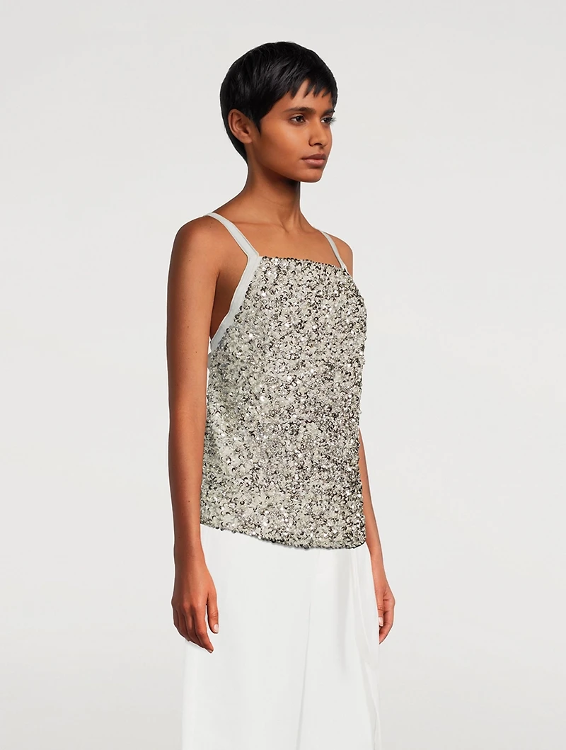 Embellished Apron Top