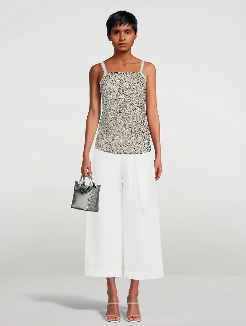 Embellished Apron Top