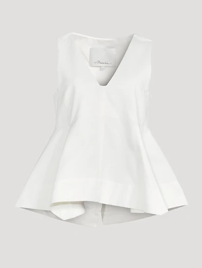 Cotton Twill Sleeveless Top