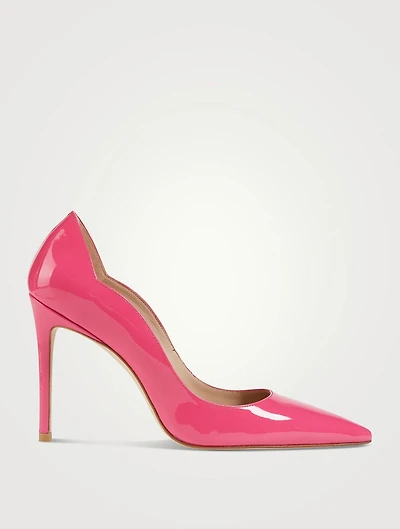 Stuart Scallop Patent Leather Pumps