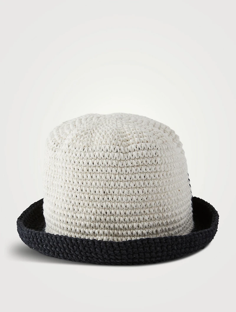Swirly Crochet Rolled Brim Hat