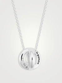 3g Polished Sterling Silver Entrelacs Pendant Necklace