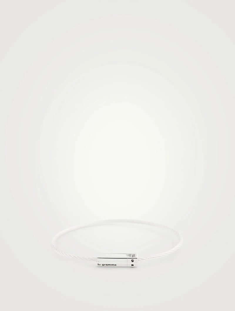 7g Polished Sterling Silver Octagon Cable Bracelet