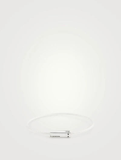 7g Polished Sterling Silver Octagon Cable Bracelet