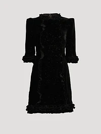 Cate Sparkle Velvet Mini Dress