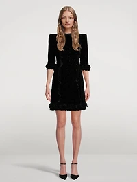 Cate Sparkle Velvet Mini Dress