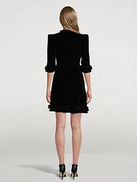 Cate Sparkle Velvet Mini Dress