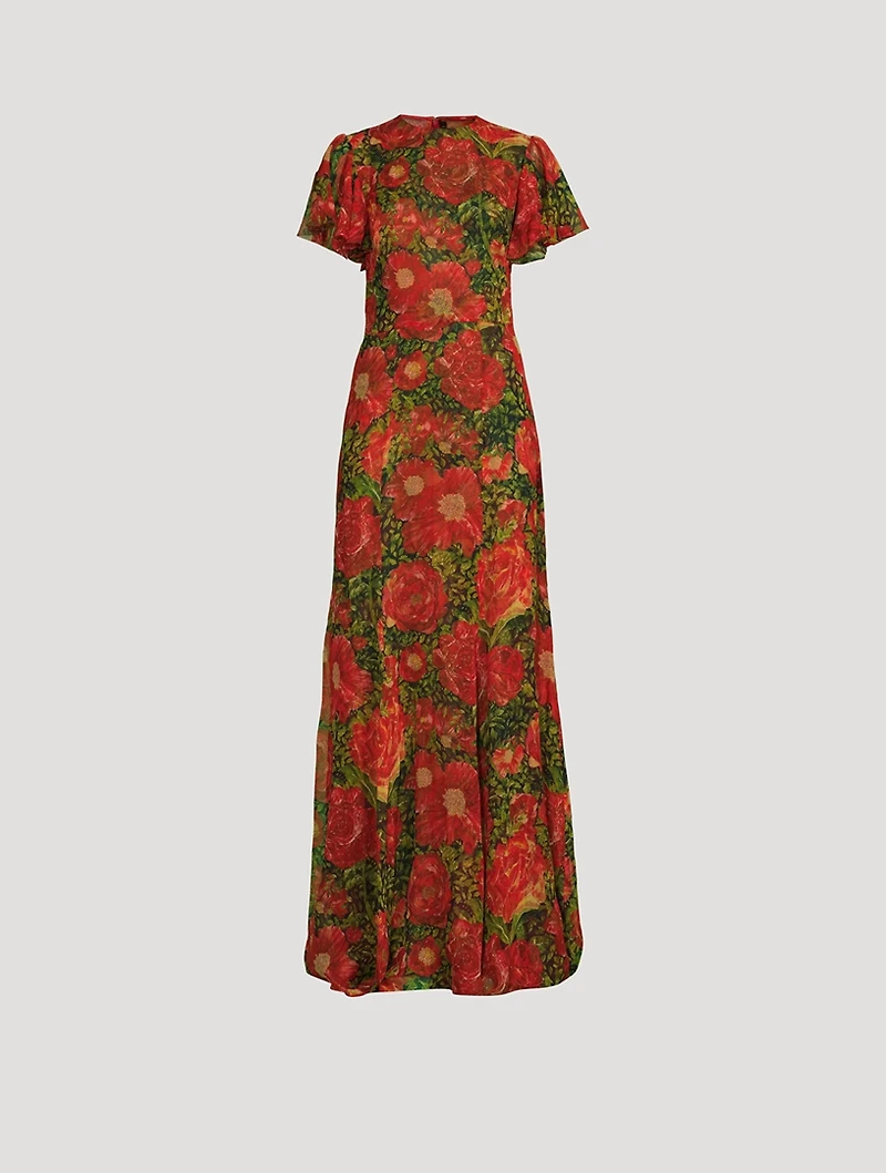 Light Sleeper Silk Long Dress