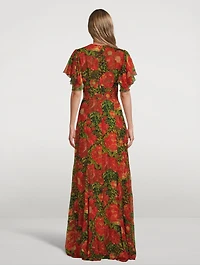 Light Sleeper Silk Long Dress