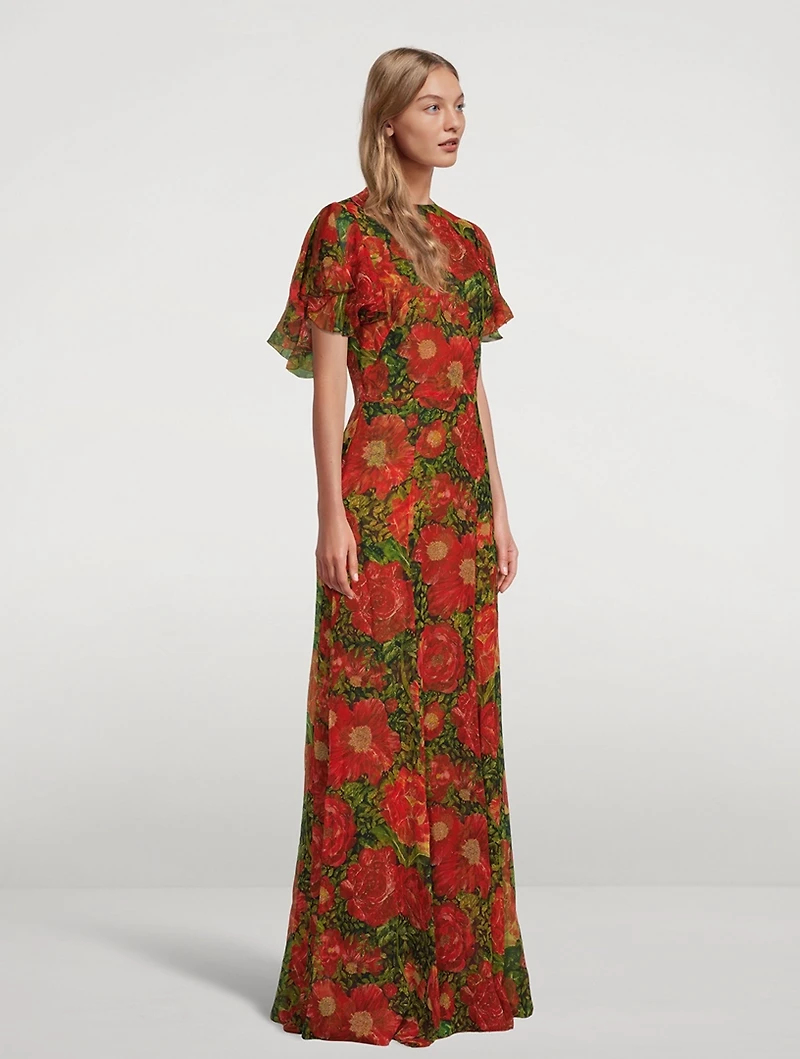 Light Sleeper Silk Long Dress