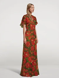 Light Sleeper Silk Long Dress