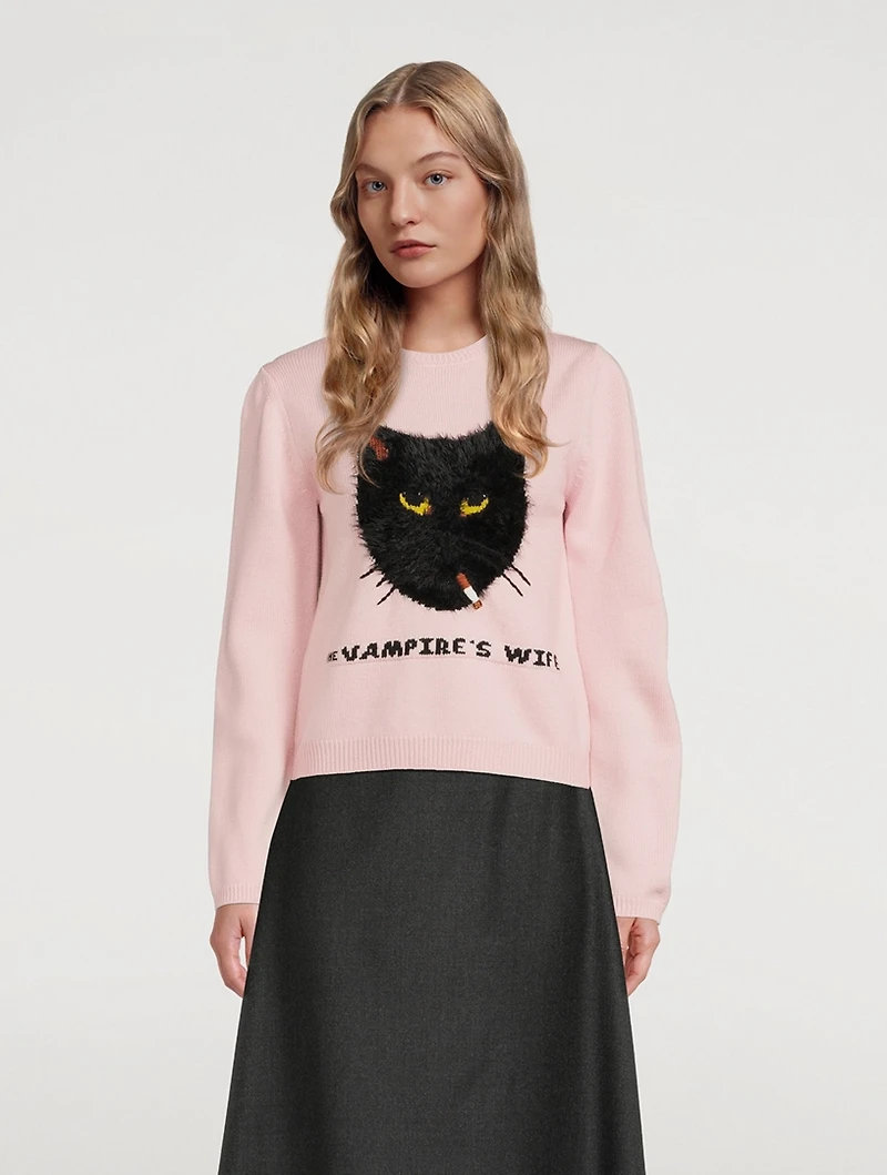 Defiant Cat Wool Sweater