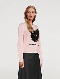 Defiant Cat Wool Sweater