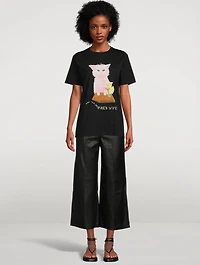 Ice Cream Cat Cotton T-Shirt