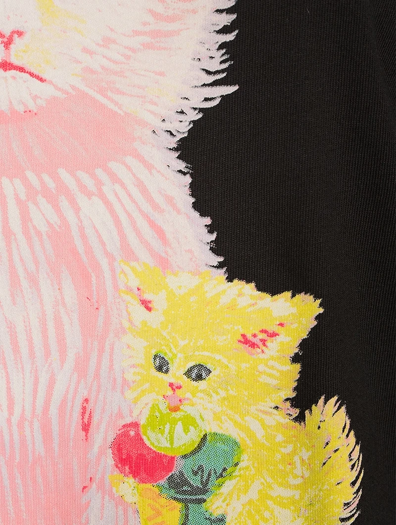 Ice Cream Cat Cotton T-Shirt