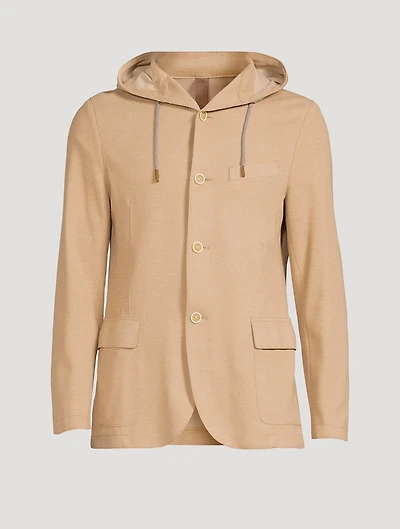 Laser-Cut Jacket With Hood