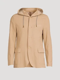 Laser-Cut Jacket With Hood