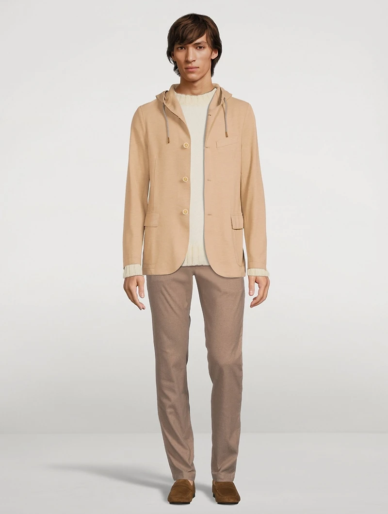Laser-Cut Jacket With Hood