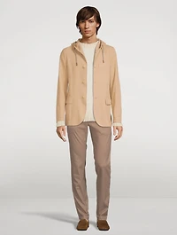 Laser-Cut Jacket With Hood