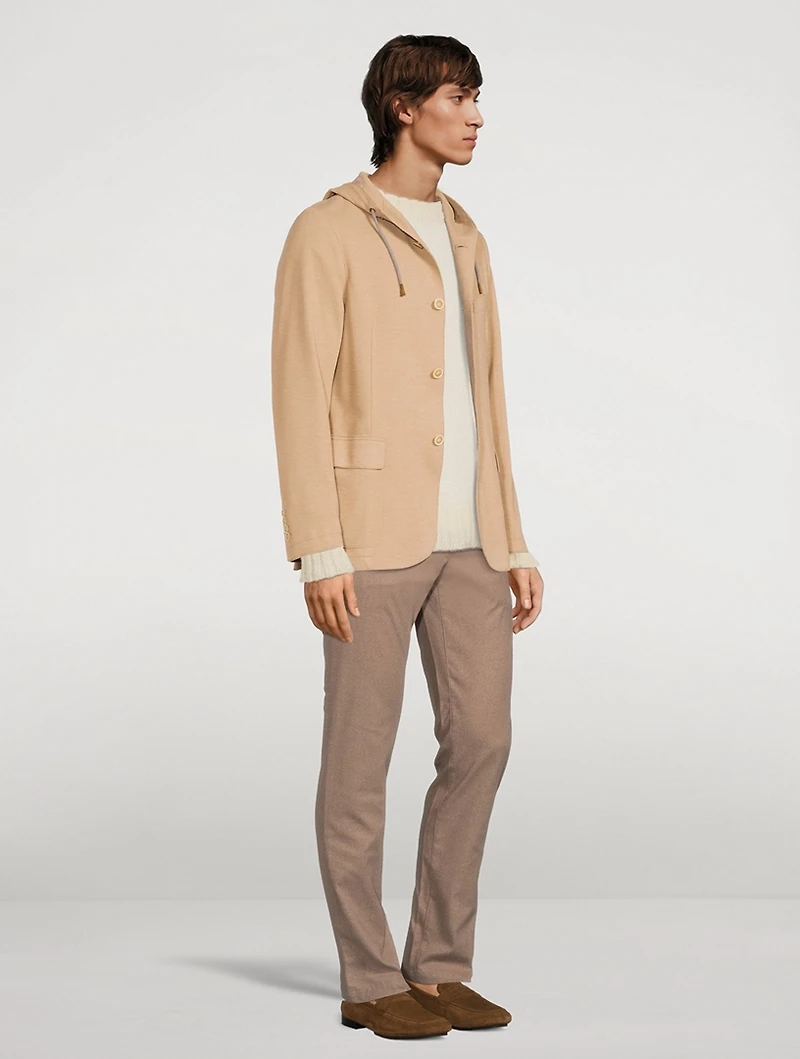 Laser-Cut Jacket With Hood