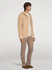 Laser-Cut Jacket With Hood