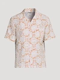 Linen And Cotton Printed Shirt