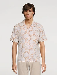 Linen And Cotton Printed Shirt