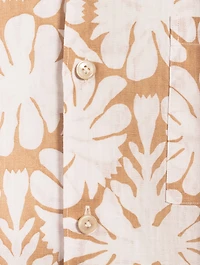 Linen And Cotton Printed Shirt